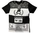 CROOKS AND CASTLES SKULL BUNNY NO 38 TEE BLACK
