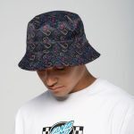 SANTA CRUZ REVERSIBLE BUCKET HAT HANDS IN COLOUR MULTI - Image 4