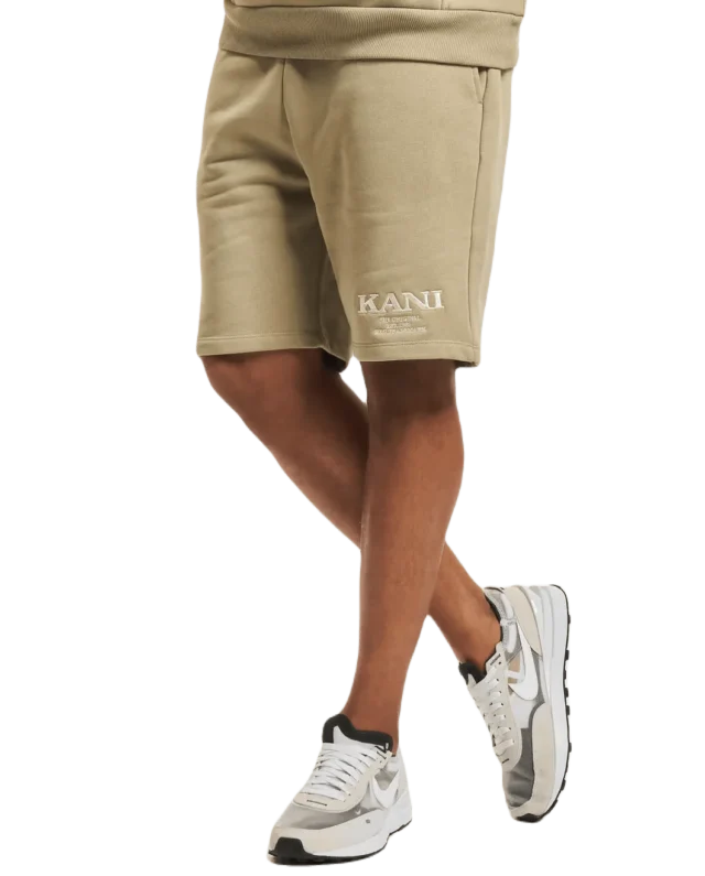 KARL KANI SMALL RETRO SWEATSHORTS  MILITARY GREEN