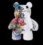 SPRAYGROUND HALF GRAFF BEAR BACKPACK B4649 25" x 7" x 12"  - Image 2