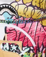 SPRAYGROUND HALF GRAFF BEAR BACKPACK B4649 25" x 7" x 12"  - Image 5