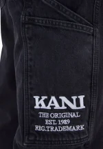 KARL KANI RETRO BAGGY WORKWEAR DENIM VINTAGE BLACK KMI-PL063-001-03 - Image 9