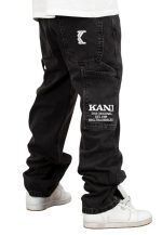 KARL KANI RETRO BAGGY WORKWEAR DENIM VINTAGE BLACK KMI-PL063-001-03 - Image 2