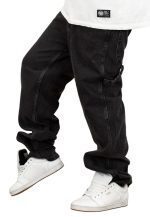 KARL KANI RETRO BAGGY WORKWEAR DENIM VINTAGE BLACK KMI-PL063-001-03 - Image 4
