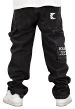 KARL KANI RETRO BAGGY WORKWEAR DENIM VINTAGE BLACK KMI-PL063-001-03 - Image 3