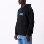 OBEY SCRIBBLES EXTRA HEAVY PULLOVER HOOD BLACK - Image 3