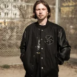 TRIBAL ARCHED LOGO COLLEGE JACKET - Image 5