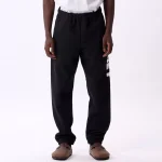 OBEY BOLD SWEATPANTS BLACK - Image 3