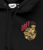 OBEY HAMMER GLOBE PREMIUM HOOD BLACK - Image 5