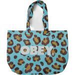 OBEY LEOPARD TOTE BAG SOAP SUDS MULTI