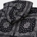 KARL KANI CHEST SIGNATURE PAISLEY OS ZIP HOODIE BLACK KM223-078-1 - Image 6
