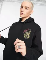 OBEY HAMMER GLOBE PREMIUM HOOD BLACK - Image 4