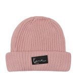 KARL KANI SIGNATURE FISHERMAN BEANIE DUSTY ROSE KA223-008-12
