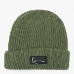 KARL KANI SIGNATURE FISHERMAN BEANIE OLIVE KA223-008-15