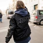 TRIBAL ARCHED LOGO COLLEGE JACKET - Image 3