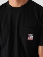 OBEY POINT POCKET T-SHIRT BLACK - Image 2