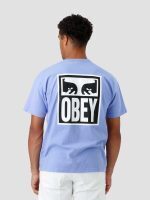 OBEY EYES ICON 2 HEAVYWEIGHT TEE DIGITAL VIOLET - Image 2