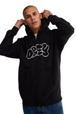 OBEY JOKER BASIC ZIP HOOD BKACK 111753191