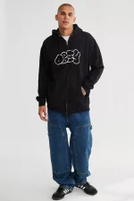OBEY JOKER BASIC ZIP HOOD BKACK 111753191 - Image 3