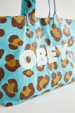 OBEY LEOPARD TOTE BAG SOAP SUDS MULTI - Image 6