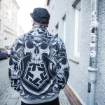 TRIBAL SWEYDA CROWN TRACKJACKET GREY TR6000-007 - Image 4