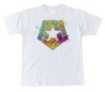 TRIBAL GEAR SPLATTER T-STAR SHIRT WHITE REGULAR CUT WHITE