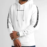 CHAMPION LEGACY HOODED SWEATSHIRT 217829 WW001 WHT