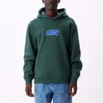OBEY SCRIBBLES EXTRA HEAVY PULLOVER HOOD DARK CEDAR - Image 2
