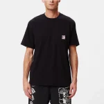 OBEY POINT POCKET T-SHIRT BLACK - Image 3