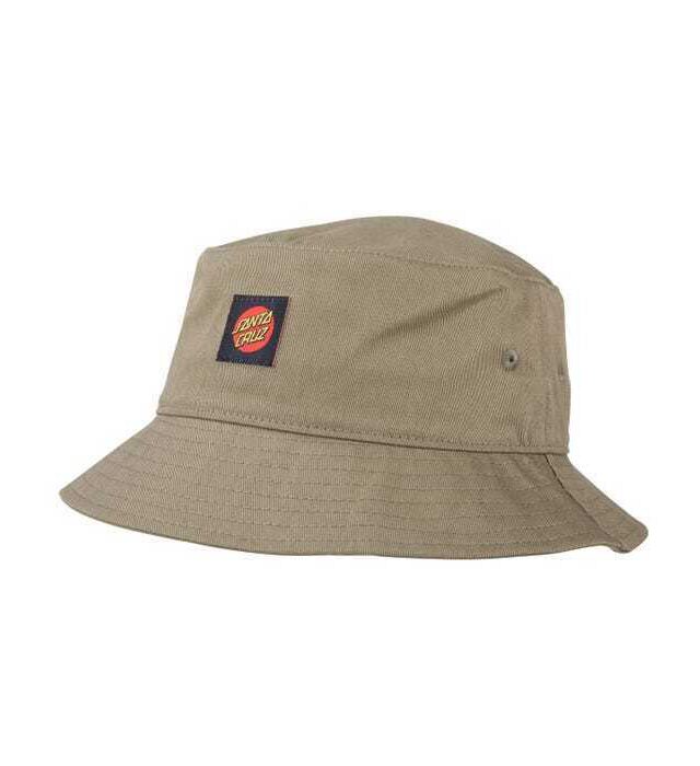 SANTA CRUZ CLASSIC LABEL BUCKET HAT OLIVE
