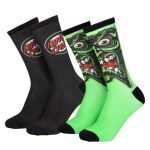 SANTA CRUZ ROSKOPP FACE SOCKS (2 PACK) MULTI