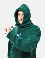 HUF BOOKEND PULLOVER HOODIE PF00517 FOREST GREEN - Image 3