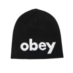 OBEY LOWERCASE BEANIE BLACK ONE SIZE 100030191