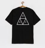 HUF ESSENTIALS TRIPLE TRIANGLE T-SHIRT BLACK TS01751 - Image 6