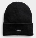 OBEY KARMA BEANIE BLACK ONE SIZE