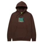 HUF BOOKEND PULLOVER HOODIE PF00517 CHOCOLATE