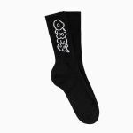 OBEY BRUX SOCKS BLACK ONE SIZE