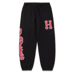 HUF CRACKERJACK FLEECE PANT BLACK PT00244