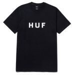 HUF ESSENTIALS OG LOGO TEE BLACK TS01752
