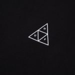 HUF ESSENTIALS TRIPLE TRIANGLE T-SHIRT BLACK TS01751 - Image 7