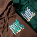 HUF BOOKEND PULLOVER HOODIE PF00517 FOREST GREEN - Image 2