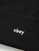 OBEY KARMA BEANIE BLACK ONE SIZE - Image 2
