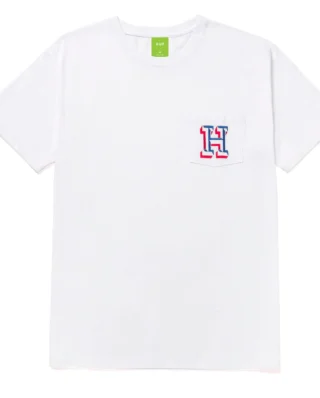 HUF TEAM H POCKET T-SHIRT TS01844_WHITE