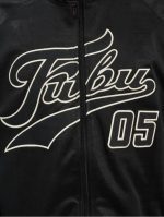 FUBU VARSITY STRIPED TRACK JACKET BLACK - Image 4