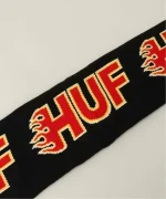 HUF ENFORCER SCARF BLACK - Image 4
