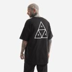 HUF ESSENTIALS TRIPLE TRIANGLE T-SHIRT BLACK TS01751 - Image 2