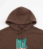HUF BOOKEND PULLOVER HOODIE PF00517 CHOCOLATE - Image 4