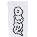 OBEY BRUX SOCKS WHITE ONE SIZE - Image 2