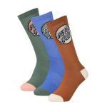 SANTA CRUZ POP DOT SOCK (3 PACK) ASSORTED