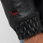 FUBU VARSITY LEATHER JACKET BLACK FM224-043-1 - Image 4